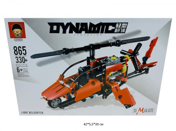 Конструктор арт. 865 Вертолет 330 дет. в кор.• Конструктор арт. 865 Вертолет 330 дет. в кор.•