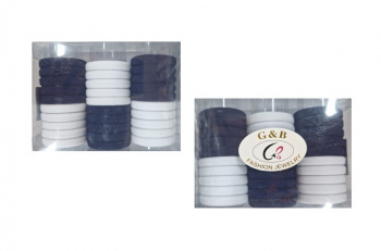 Резиночки арт. 40882-2 Синие и белые 30 шт. в кор.