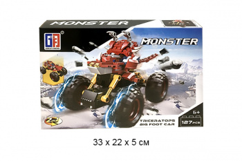 Конструктор арт. 123-340 Квадроцикл 127 дет. в кор._/90 шт./